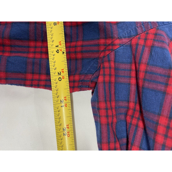 Bonobos Men's Medium Short Standard Fit Plaid Button Down Shirt Long Sleeve Red - Picture 6 of 7